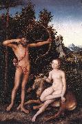 CRANACH, Lucas the Elder Apollo and Diana fdg Sweden oil painting artist